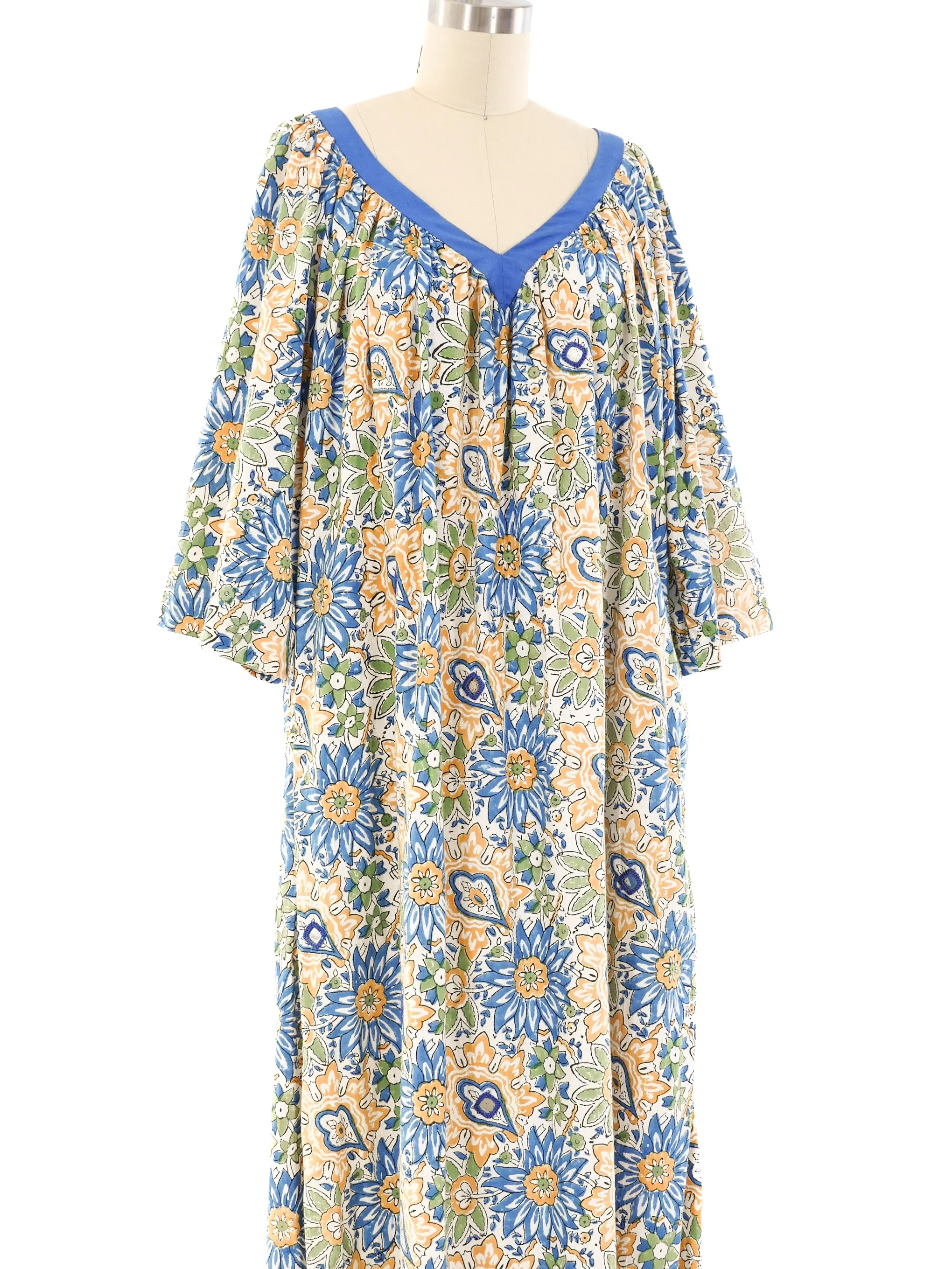 Block Printed Cotton Caftan