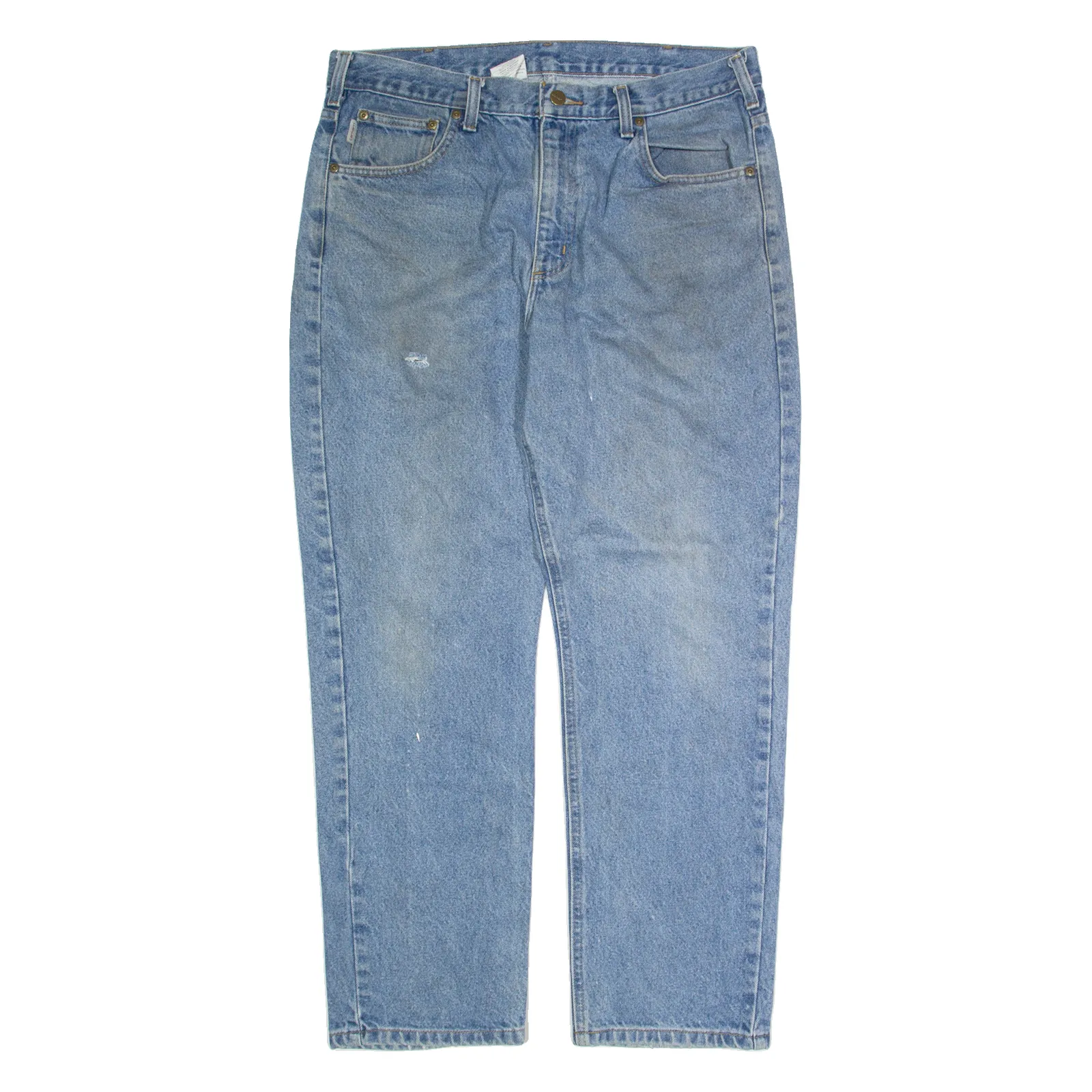 CARHARTT Mens Jeans Blue Regular Straight W36 L30