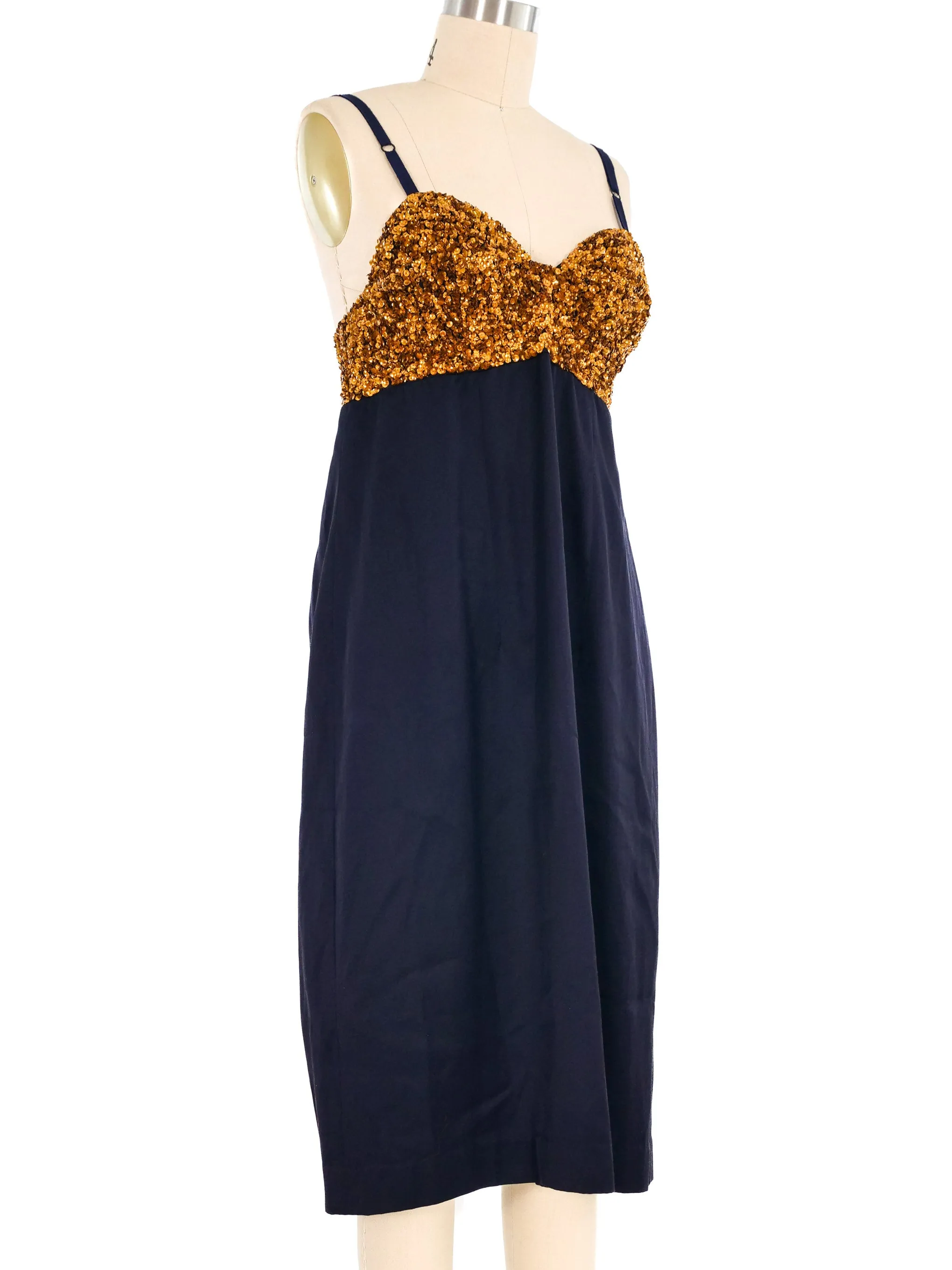 Dries Van Noten Sequin Accented Slip Dress
