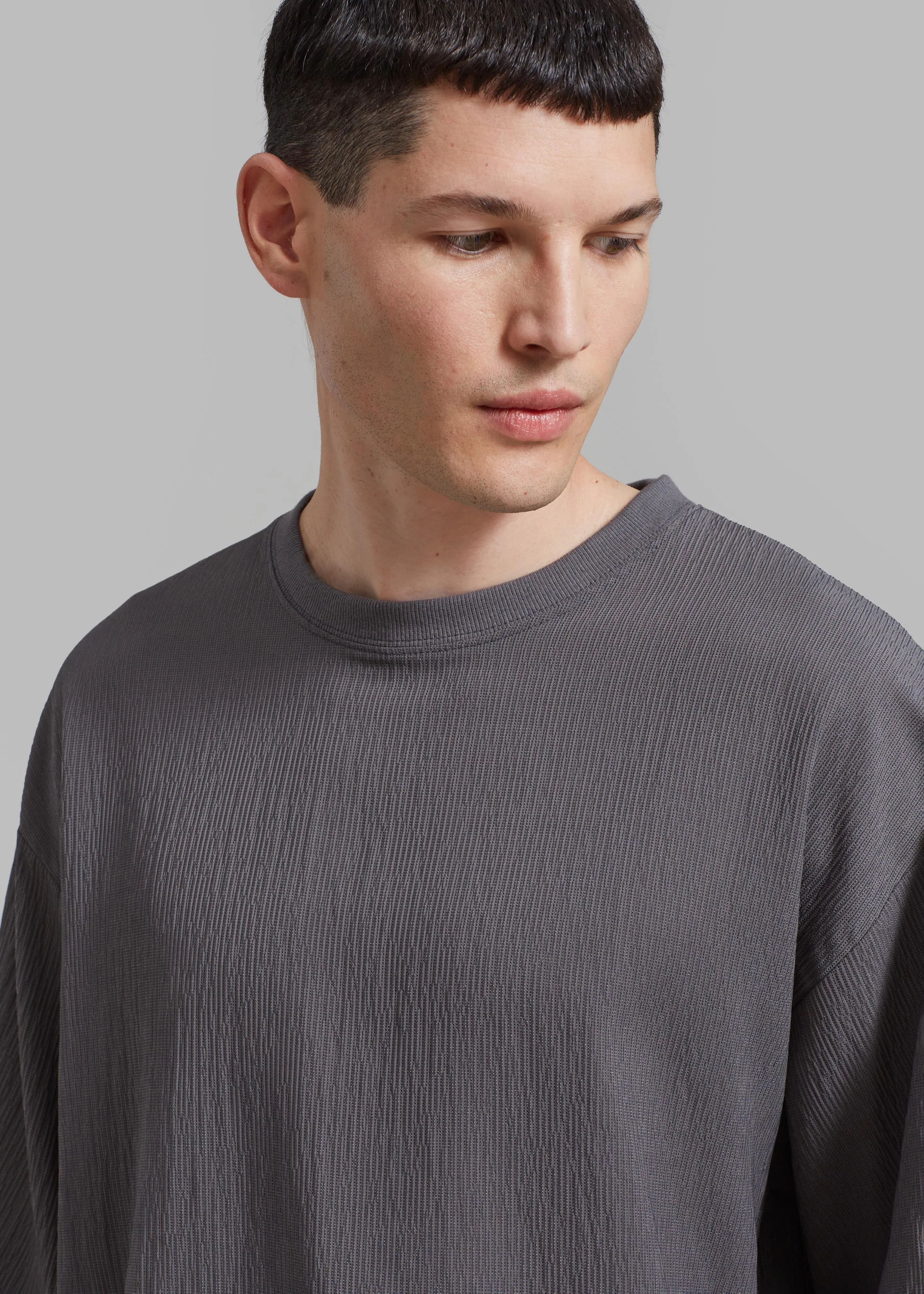 Eliott Crinkle Tee - Charcoal