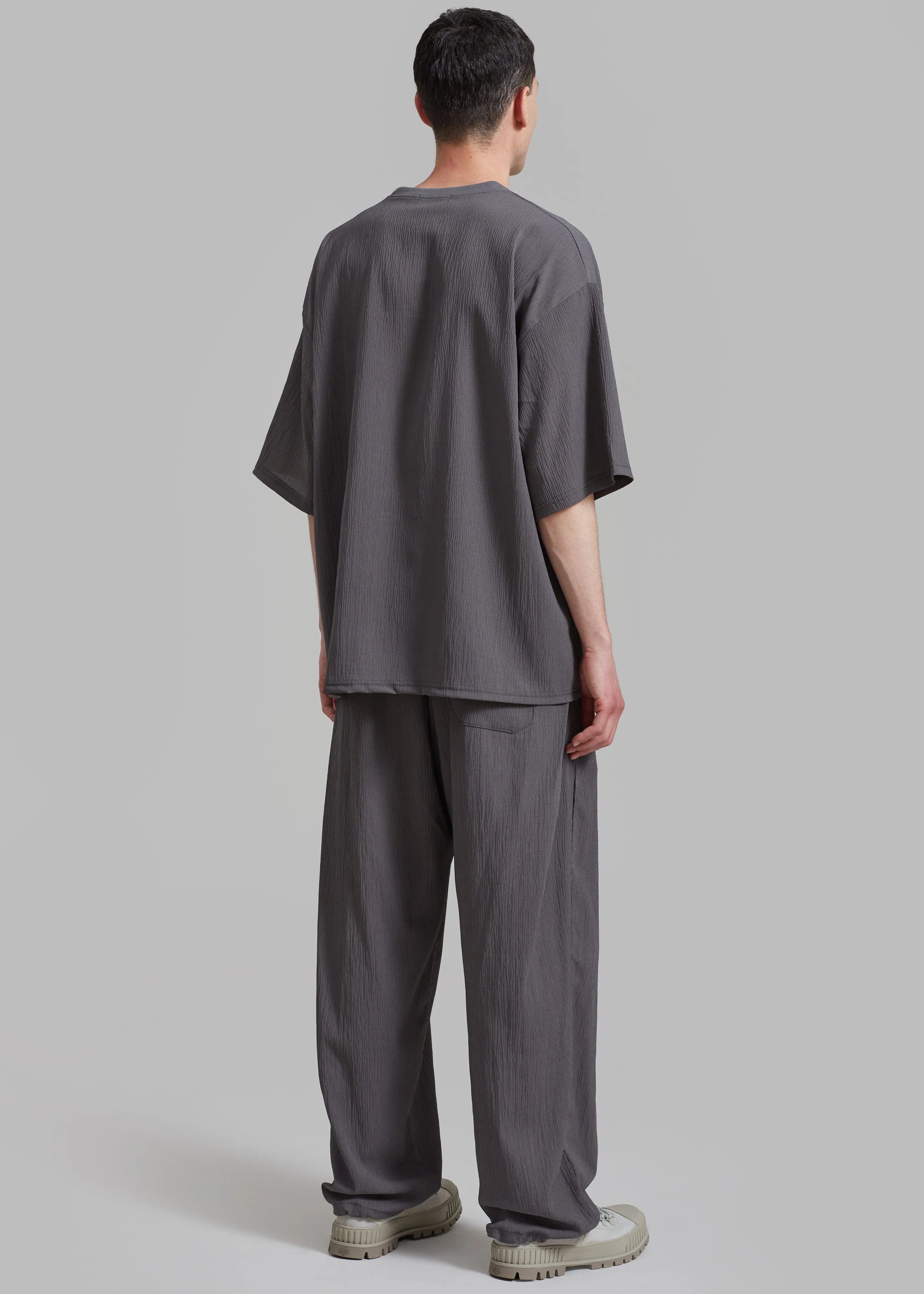 Eliott Crinkle Tee - Charcoal