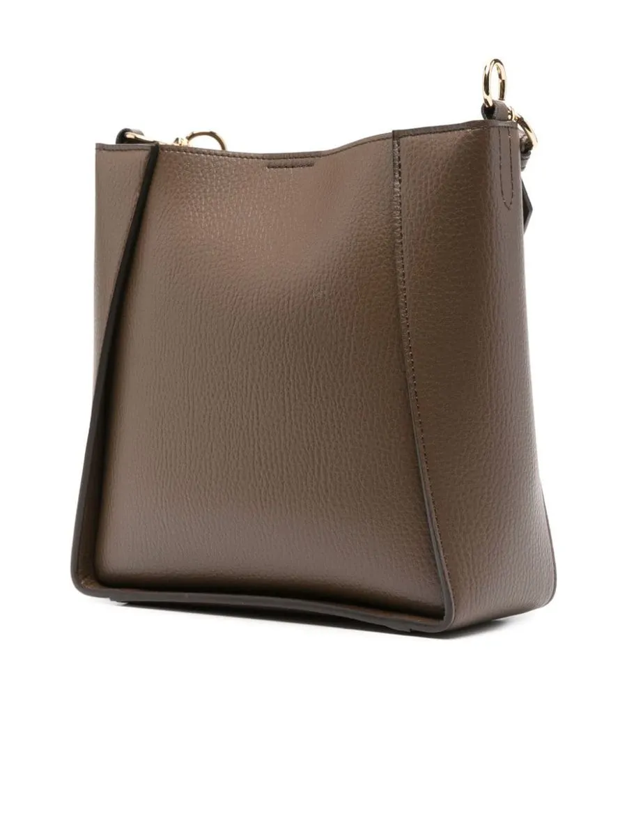 Faux Leather Pebbled Texture Shoulder Bag