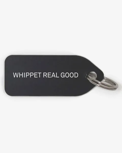 GROWLEES DOG COLLAR CHARM - WHIPPET REAL GOOD