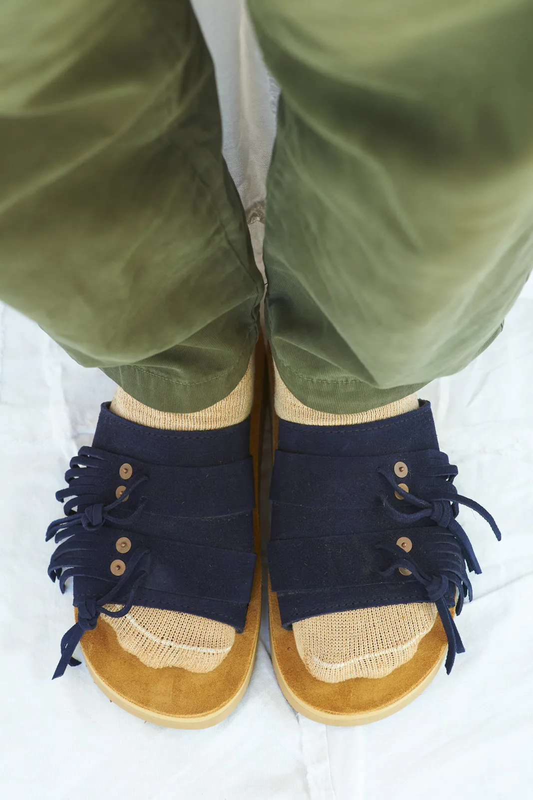 Men's Cherokee Suede Navy Sandal