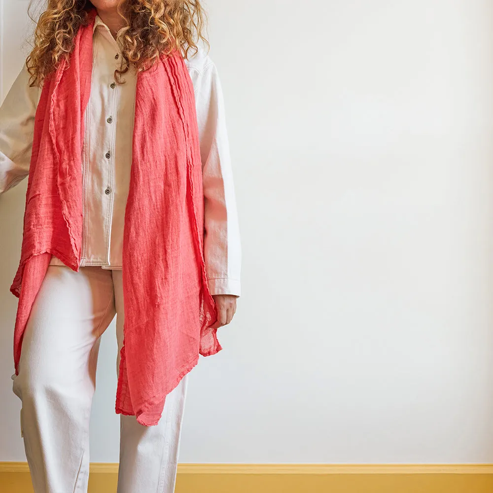    Merci linen scarf - Pink