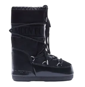 Moon Boot Black Patent Nylon