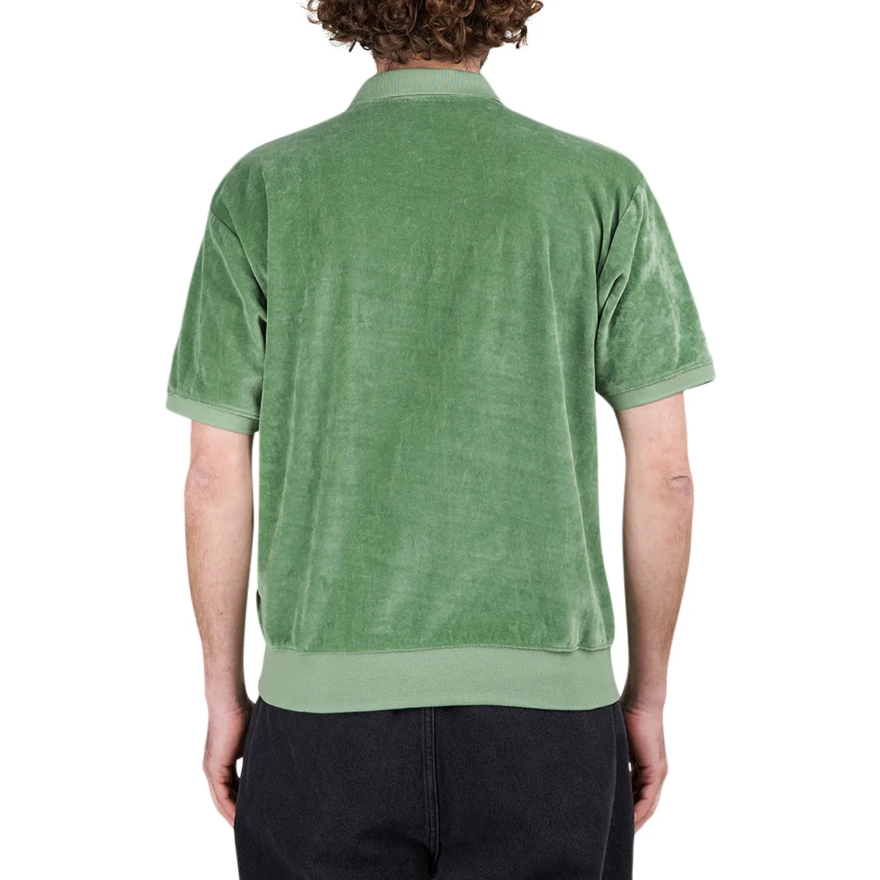 Obey Pensa Velour Polo (Green)