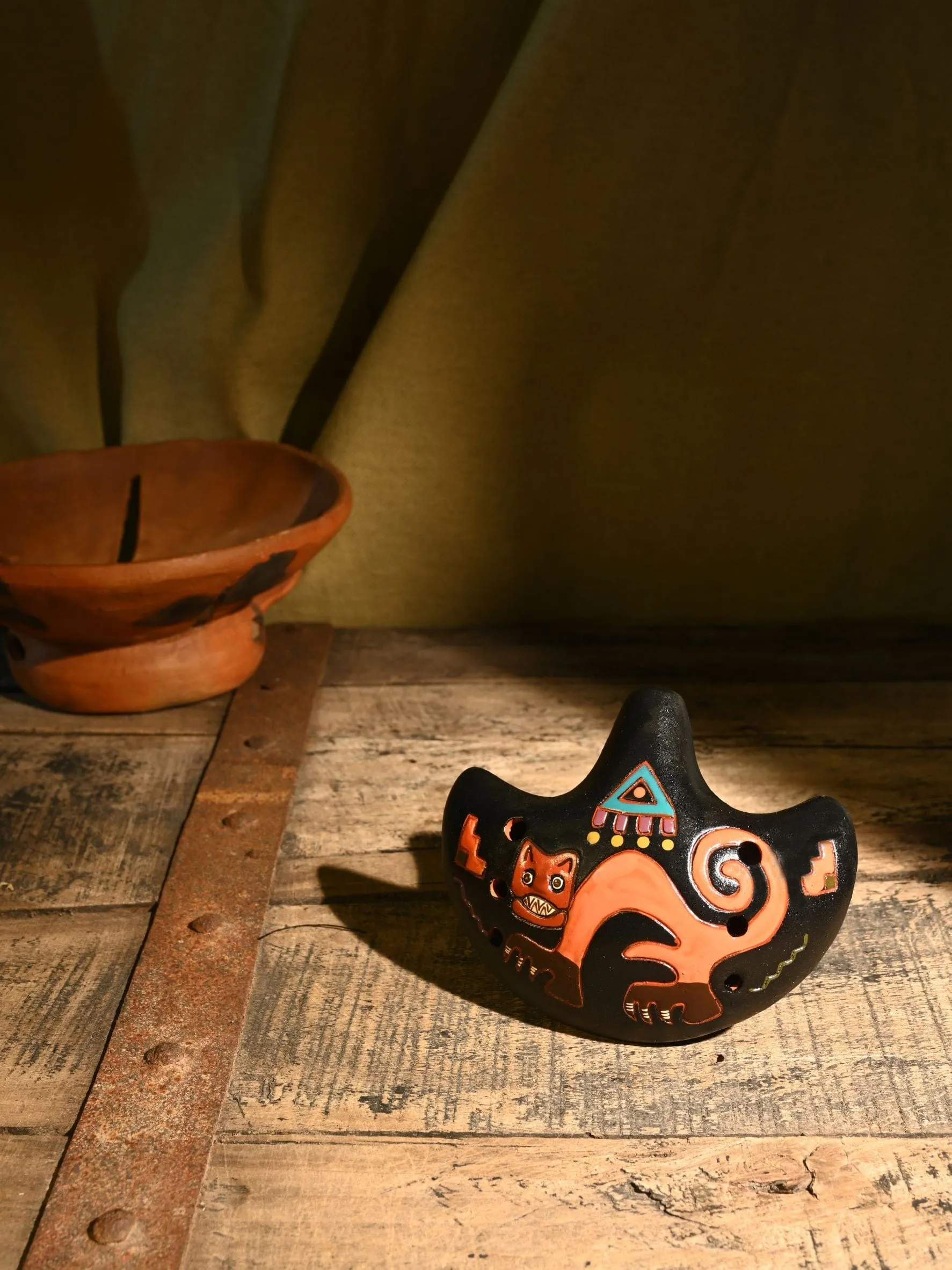 Ocarina Nazca Jaguar Crescent