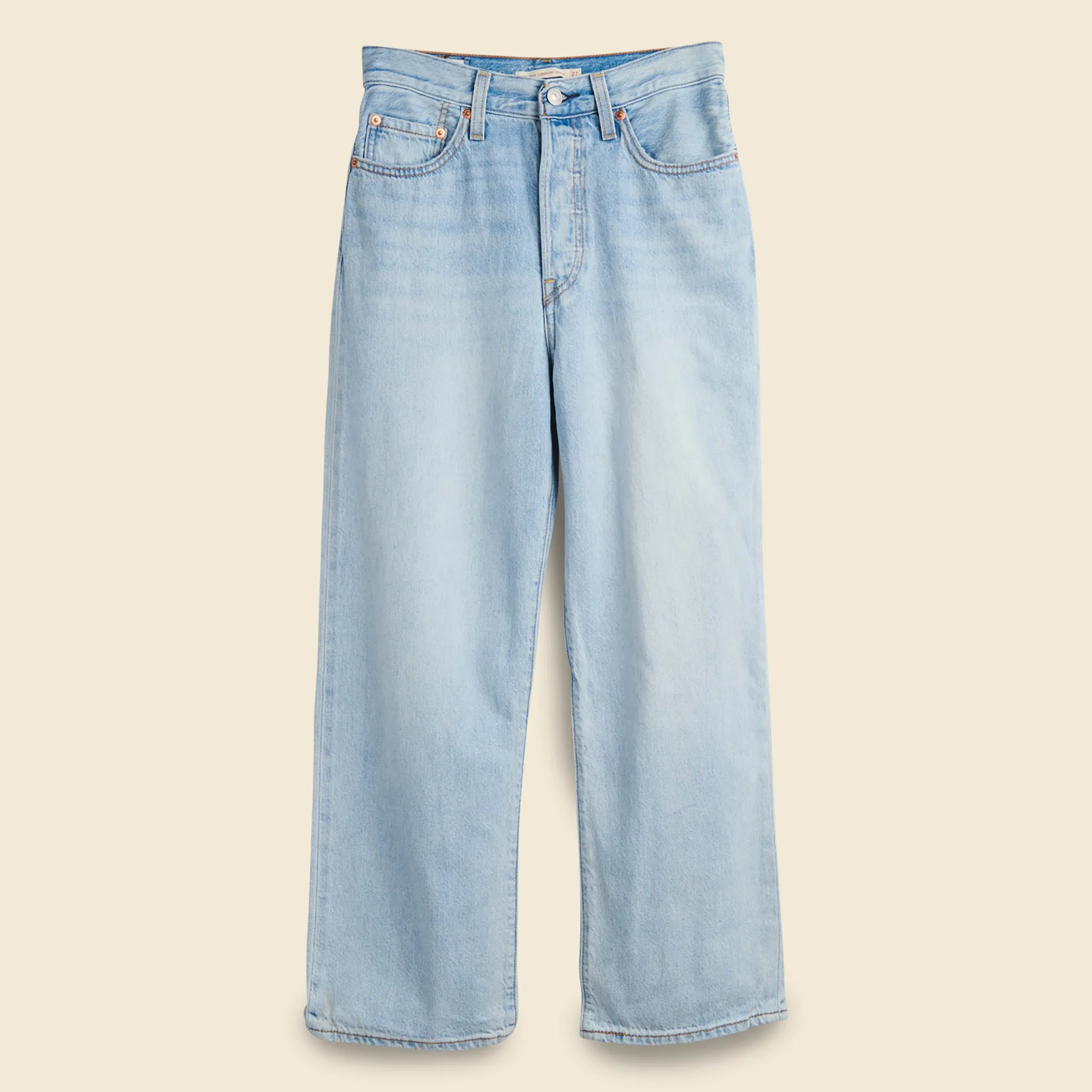 Ribcage Straight Ankle Jean - Middle Road