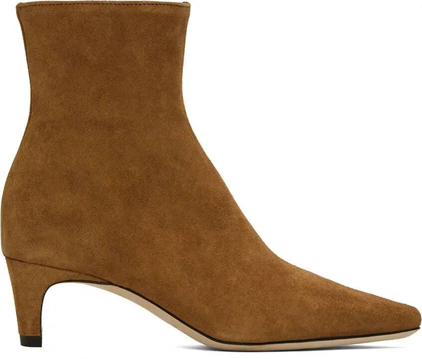 Staud Tan Wally Ankle Boots