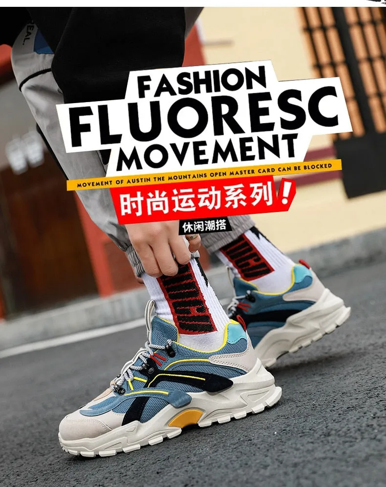 Tennis Sport Color Block Sneakers
