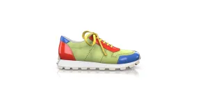 Women's Leather Running Sneakers 58084